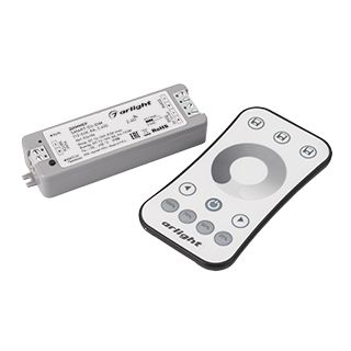 Диммер SMART-DIM-SET-RING (12-24V, 1x8A, ПДУ 2.4G) (Arlight, IP20 Пластик, 5 лет)