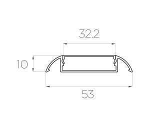 Профиль для порогов DL-IN-P 5010 Anod