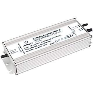 Блок питания ARPV-UH24400-PFC-0-10V (24V, 16.7A, 400W) (IP67 Металл, 7 лет)