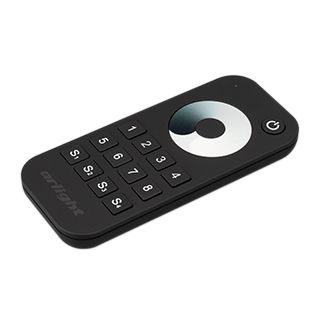 Пульт SMART-R24-DIM Black (8 зон, 2.4G) (arlight, IP20 Пластик, 5 лет)