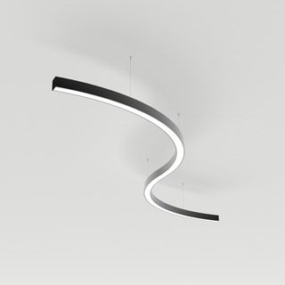 Светильник SP-LINE-HANG ARC-S3535-D1500-124W Warm3000 (BLACK, 230V) (Металл)