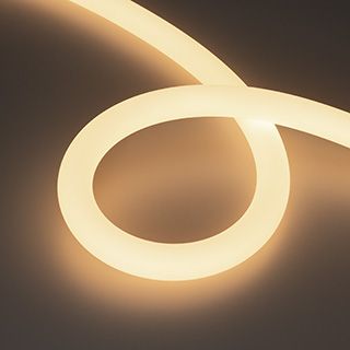 Светодиодная лента герметичная MOONLIGHT-TOP-A336-D25mm 24V Warm3000 360deg (14.4 W/m, IP65, 2835)