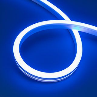 Светодиодная лента герметичная MOONLIGHT-SIDE-A140-12x17mm 24V Blue (8 W/m, IP67, 5m, wire x2)