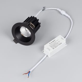Светильник MS-ATOLL-BUILT-R86-10W Warm3000 (BK, 36 deg, 230V) (IP54 Металл, 5 лет)