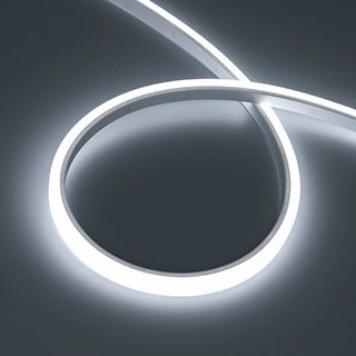 Лента герметичная WAVE-TOP-PU-A144-10x10mm 24V White5700 (5 W/m, IP68, 1m, wire x1) (Arlight, Вывод 