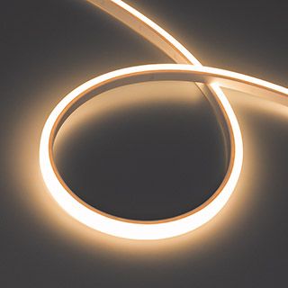 Лента герметичная WAVE-TOP-PU-A144-10x10mm 24V Warm3000 (5 W/m, IP68, 5m, wire x2) (Arlight, Вывод б