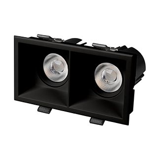 Светильник MS-FLOW-BUILT-S157x85-2x6W Warm3000 (BK, 38 deg, 230V) (Arlight, IP20 Металл, 5 лет)