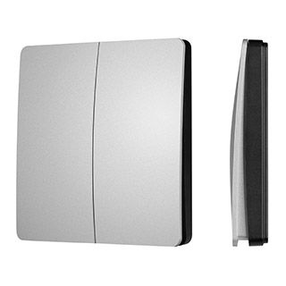 INTELLIGENT ARLIGHT Кнопочная панель KINETIC-801-22-2G-WP-SUF Silver (No battery, IP67, 433Mhz) (IAR