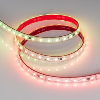Светодиодная лента герметичная SPI-PS-B60-12mm 24V RGB-PX6-BPT (12 W/m, IP67, 5060, 5m)