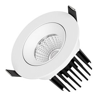 Светильник MS-ATOLL-BUILT-TURN-R94-10W Warm3000 (WH, 60 deg, 230V) (IP54 Металл, 5 лет)