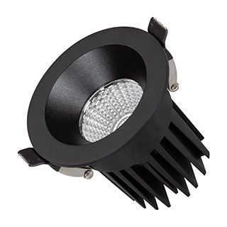 Светильник MS-ATOLL-BUILT-R86-10W Day4000 (BK, 60 deg, 230V) (IP54 Металл, 5 лет)